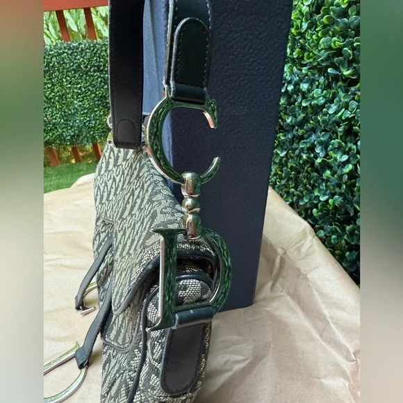 Dior Saddle bag, black Interior with Logo Charm - Picture 5 of 12